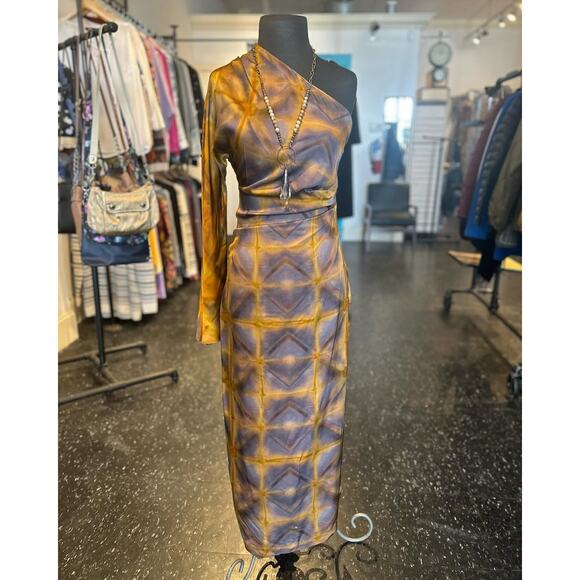 RARE! ZARA Asymmetric Midi Dress NWT Size M - Picture 16 of 16